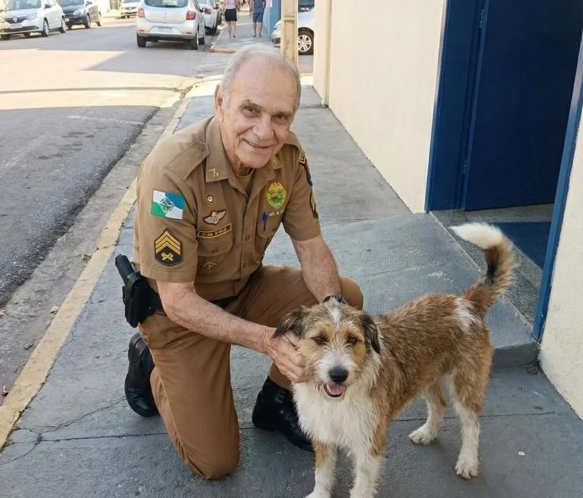 Cabo Ferreira no hospital durante tratamento de quimioterapia